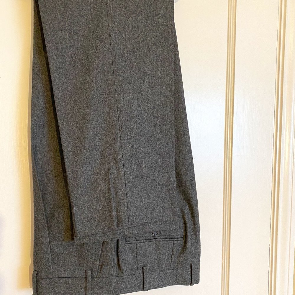 Canali 100% Wool Suit Pants - Charcoal color- 32/32